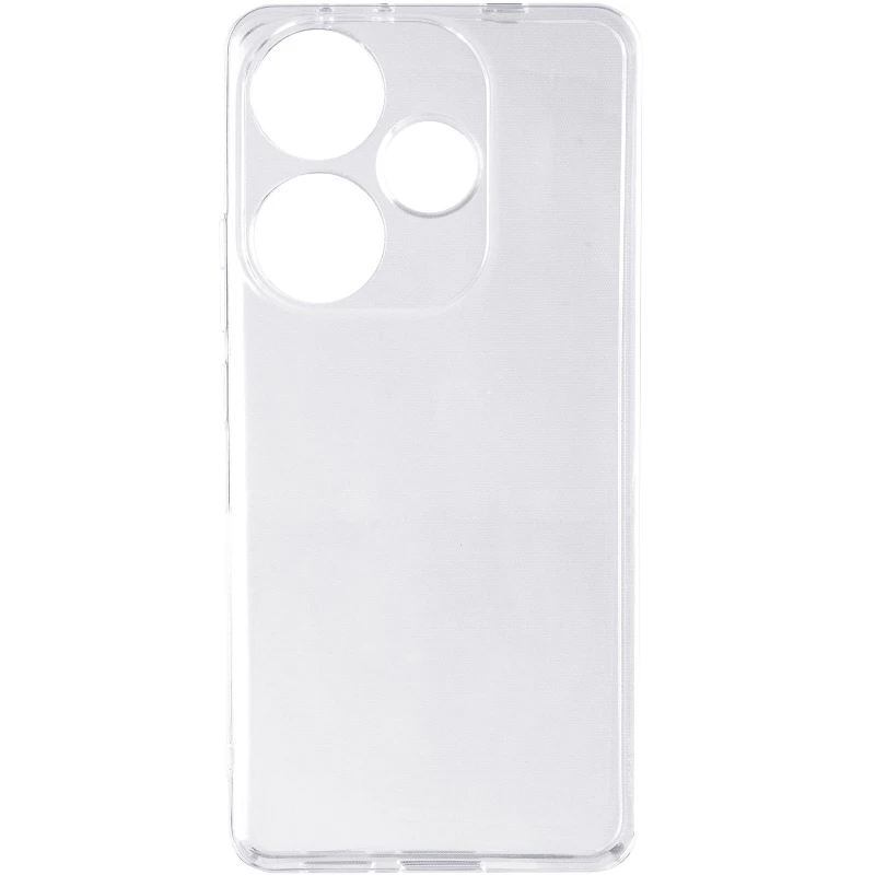 Ультратонкий силіконовий чохол 1,5 мм з захистом камери на Xiaomi Poco F6 – Безбарвний (прозорий). Фото 3 з 5