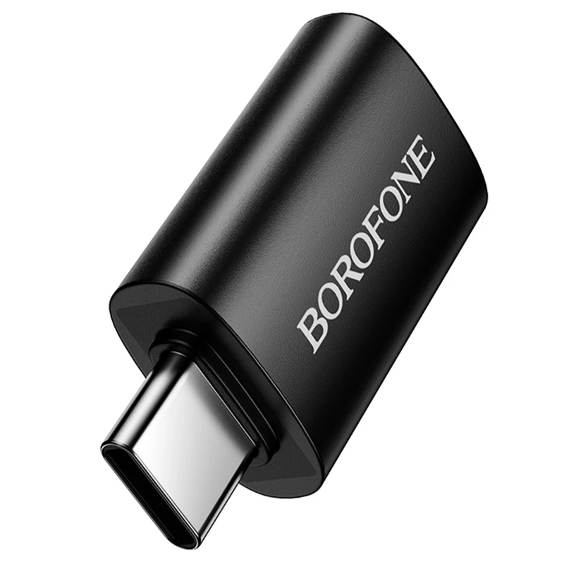 Перехідник Borofone BV26C Type-C Male to USB Female USB3.0 – Black. Фото 5 з 6