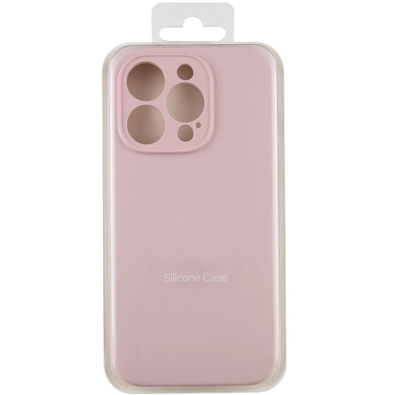 Чехол с защитой камеры Silicone Case для Apple iPhone 16 Plus – Розовый / Chalk Pink. Фото 5 из 5