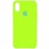 Чехол Silicone Case для Apple iPhone XS Max (6.5") – Салатовый / Neon Green. Фото 1 из 1