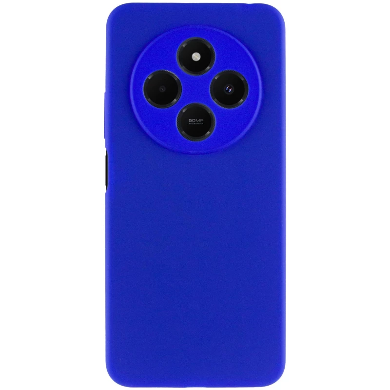 Чохол Silicone Case Lakshmi Plus з закритою камерою на Xiaomi Redmi 14C / Poco C75 – Синій / Iris. Фото 6 з 8