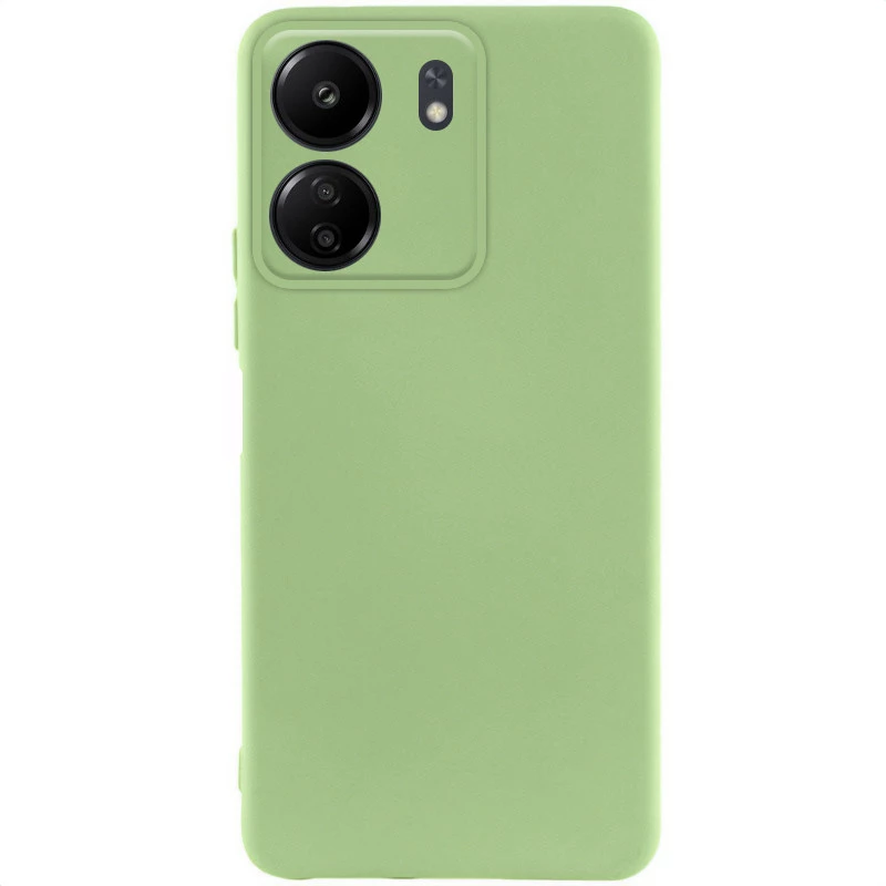 Чохол Silicone Case Lakshmi з закритою камерою на Xiaomi Redmi 13C – Зелений / Pistachio. Фото 2 з 2