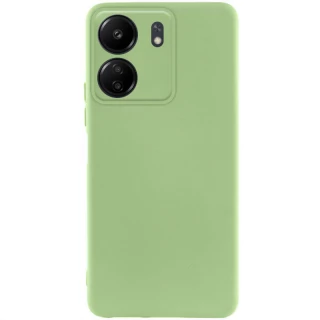 Чехол Silicone Case Lakshmi с закрытой камерой для Xiaomi Redmi 13C — Зеленый / Pistachio