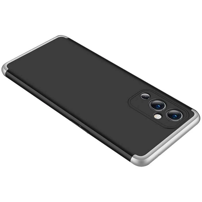 

Чохол із захистом 360 градусів GKK на OnePlus 9 (Чорний / Срібний)