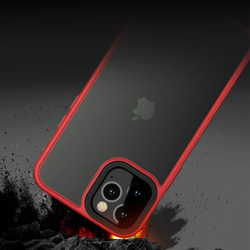 TPU+PC с металлическими кнопками для Apple iPhone 12 Pro (6.1") – Красный / Red. Фото 4 из 4