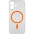 Чехол PC Slim Matte with MagSafe (camera button) для Apple iPhone 16 – Orange. Фото 4 из 7