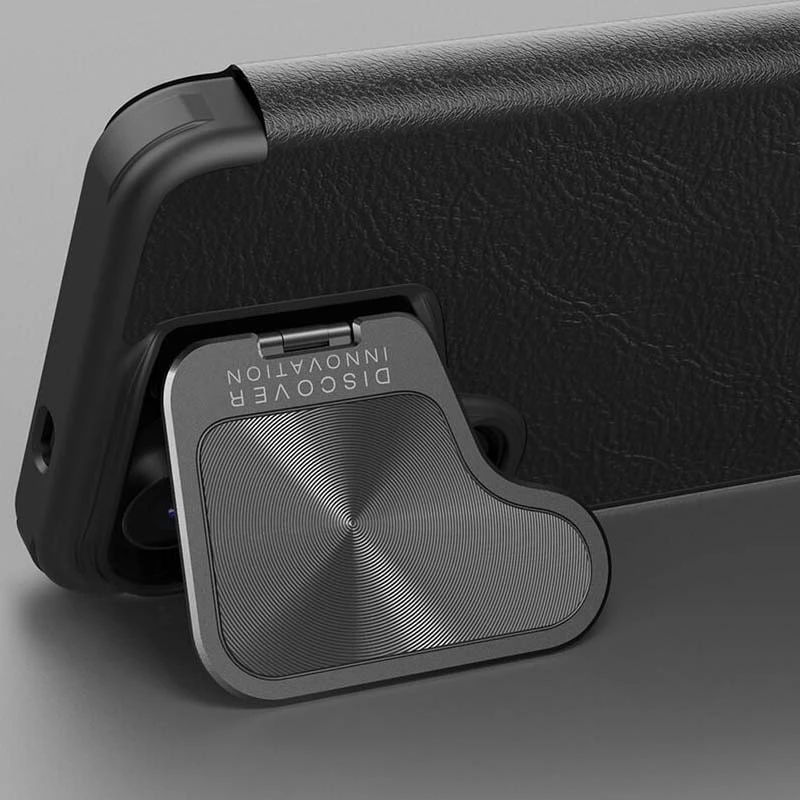 Шкіряний чохол (книжка) Nillkin Qin Prop для Samsung Galaxy S24+ – Black. Фото 10 з 14