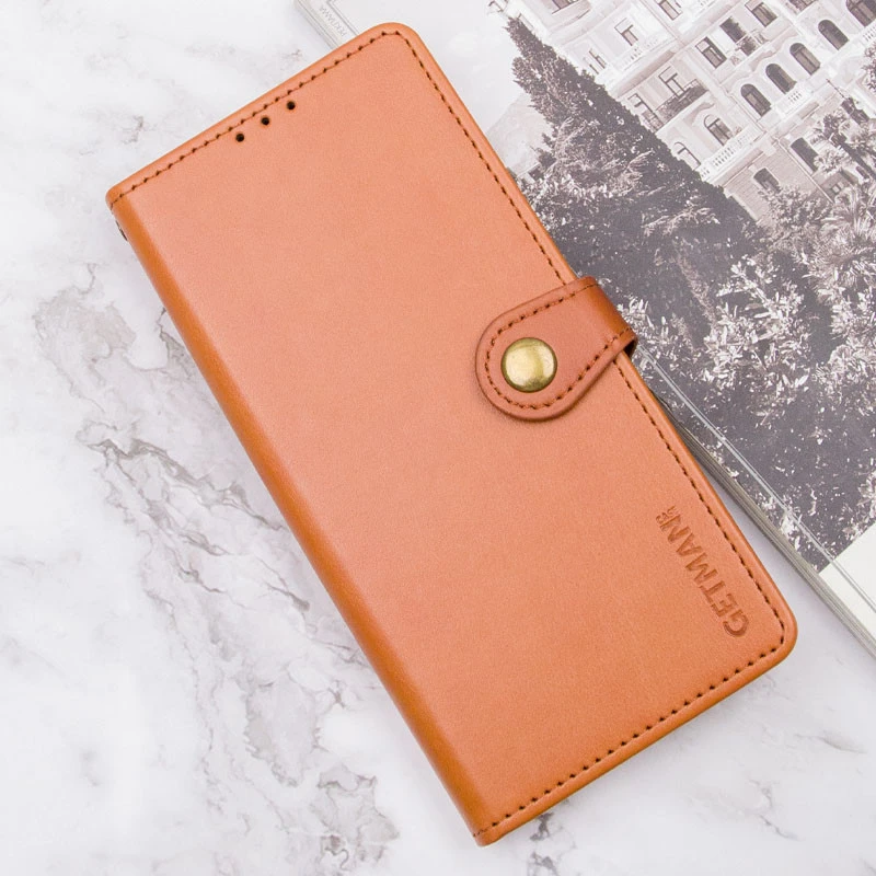 Чехол-книжка GETMAN Gallant  для Xiaomi Redmi A4 – Коричневый. Фото 4 из 7