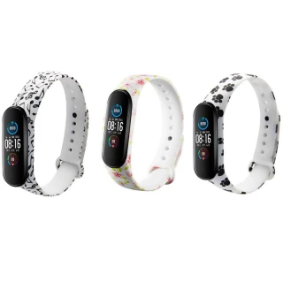 Силіконовий ремінець з малюнком для Xiaomi Mi Band 6 фото 1 з 1