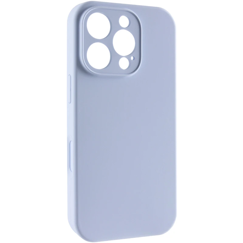 Чехол Silk Full Camera Protective (AA) NO LOGO для Apple iPhone 16 Pro Max – Голубой / Lilac Blue. Фото 1 из 8
