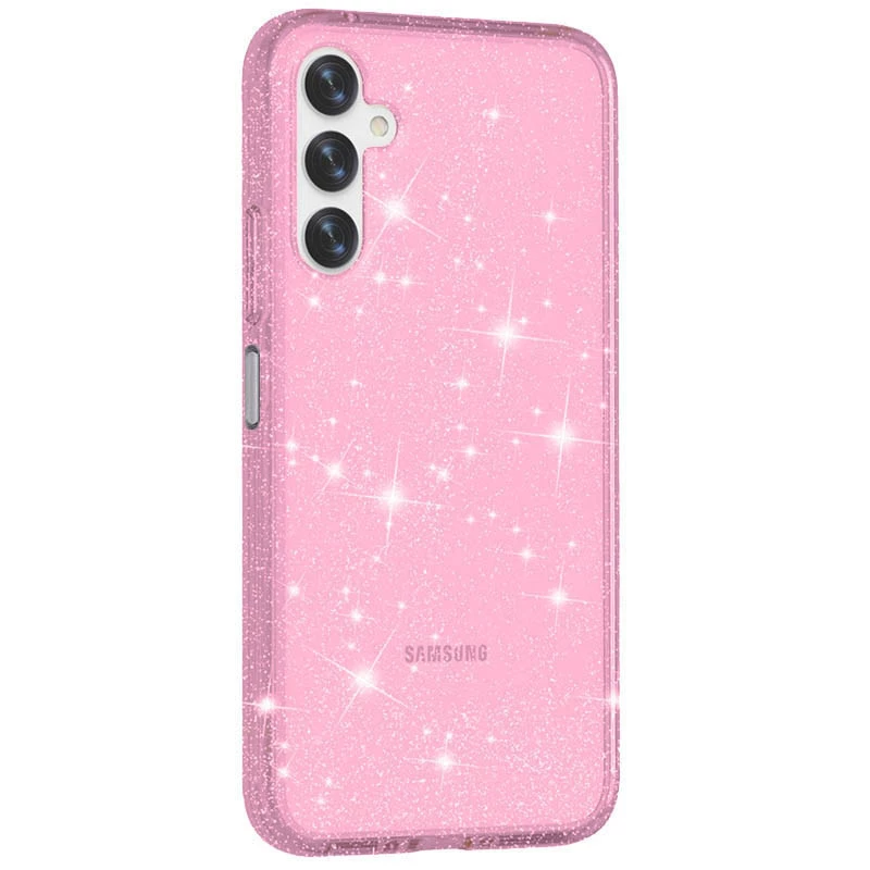 

Блестящий силиконовый чехол на Xiaomi Redmi 12C / Poco C55 (Pink)