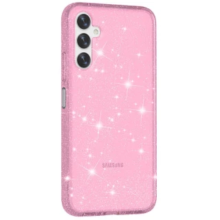 Блестящий силиконовый чехол на Xiaomi Redmi 12C / Poco C55 — Pink