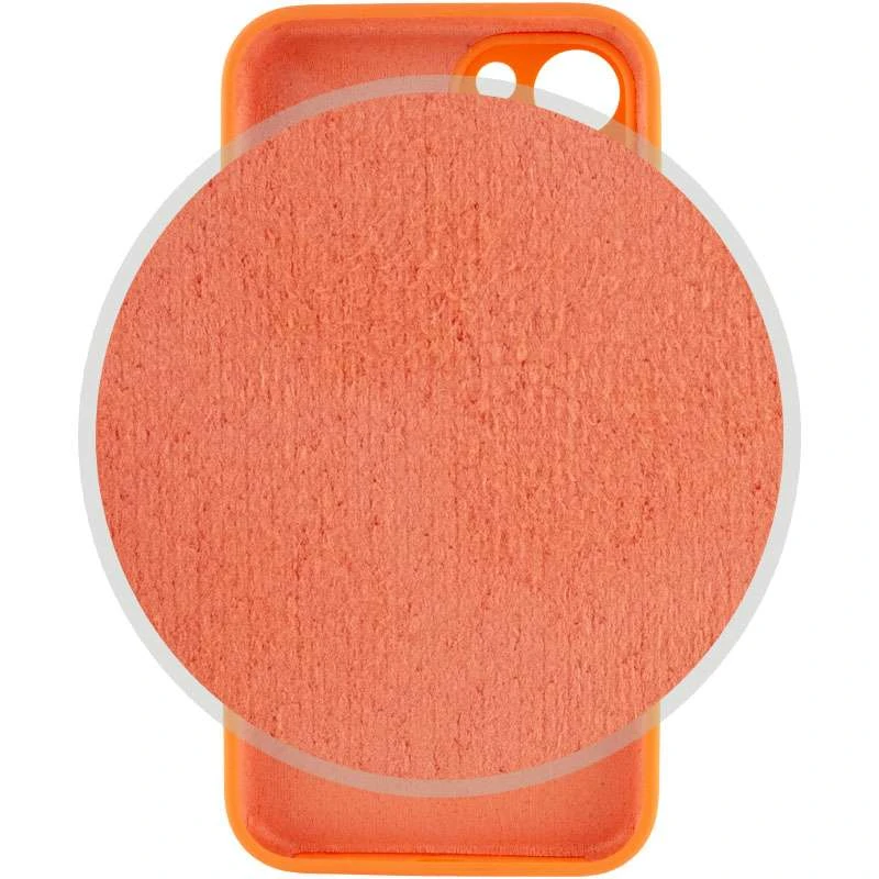 Чехол Silicone Case с защитой камеры для Apple iPhone 14 Plus (6.7") – Оранжевый / Kumquat. Фото 3 из 4