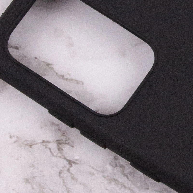 Цветной силиконовый чехол для Xiaomi Redmi Note 11E – Черный. Фото 4 из 5