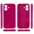 Чехол Silicone Case с защитой камеры для Apple iPhone 16 – Красный / Rose Red. Фото 4 из 8