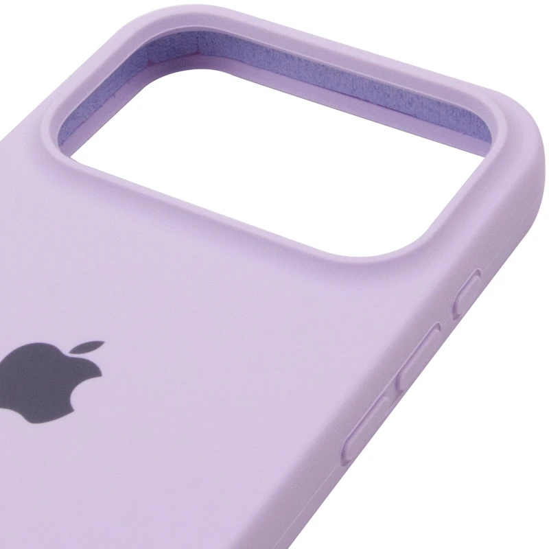 Чехол Silicone Case (AA) Logo with MagSafe для Apple iPhone 17 Pro Max (6.9") – Сиреневый / Lilac. Фото 9 из 12