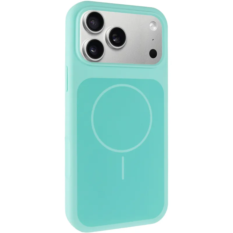 Чохол Silk Duo Color (AA) NO LOGO with Magnetic Fit для Apple iPhone 18 Pro Max – Turquoise. Фото 1 з 5
