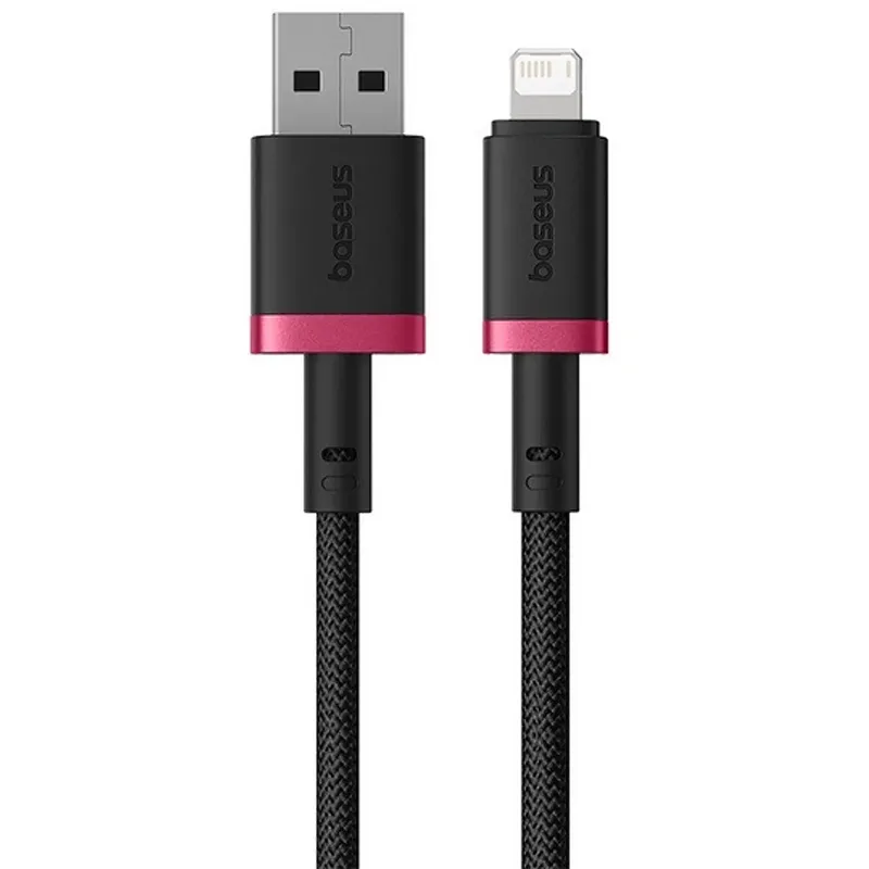 Дата кабель Baseus Dura Series Fast Charging USB to Lightning 2.4A (1m) (CB000122) – Red / Black. Фото 1 из 4