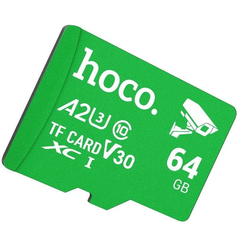 Карта пам'яті Hoco microSDXC Class 10 - 64GB (без адаптера) – Green. Фото 2 з 3