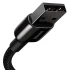 Дата кабель Baseus Tungsten Gold USB to Lightning Cable 2.4A (1m) (CALWJ-0) – Black. Фото 5 з 6