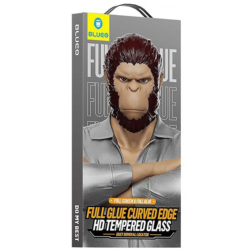 Захисне 3D скло Blueo Hot Bending для Apple iPhone 16 Pro – Чорний. Фото 7 з 8