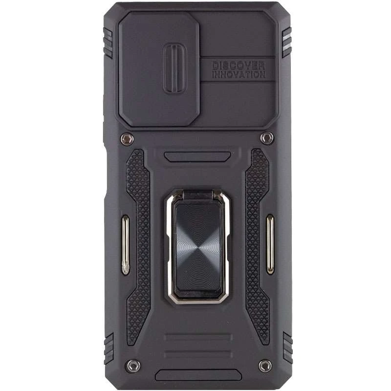 Ударостійкий чохол Square Ring зi шторкою на камеру на Xiaomi 11T / 11T Pro – Чорний / Black. Фото 3 з 7