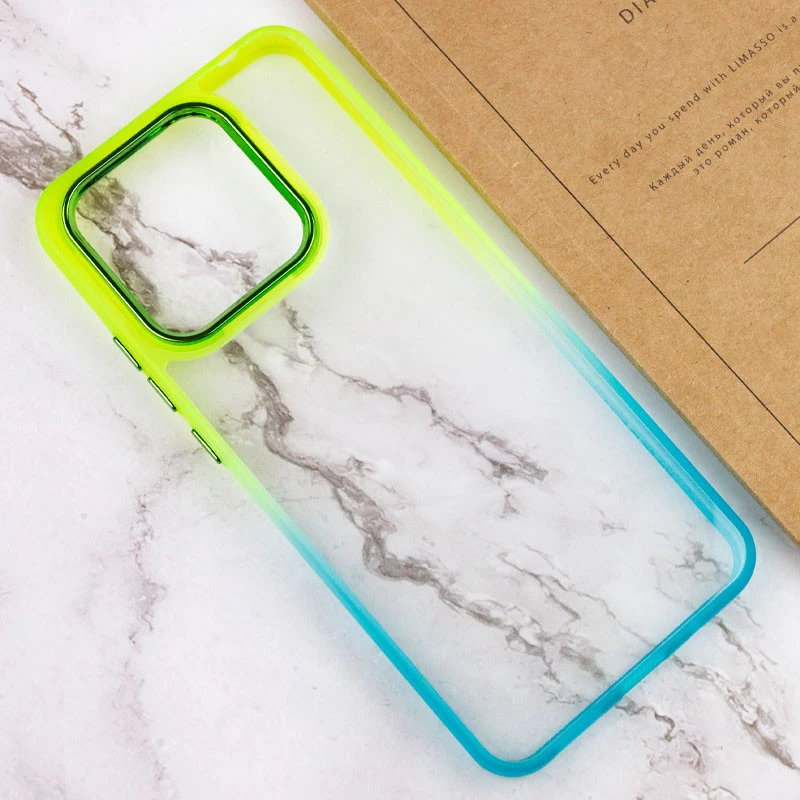 Силіконовий чохол фреш на Xiaomi Redmi A3 – Бірюзовий / Лимонный. Фото 5 з 9