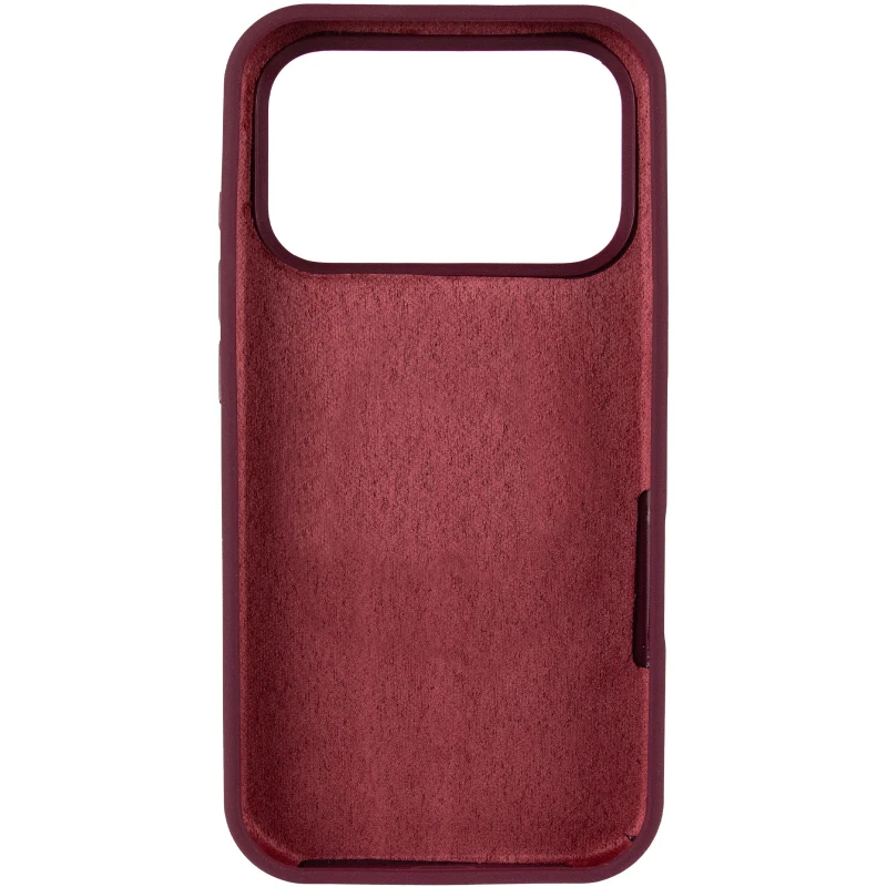 Чохол з закритим низом Silicone Case на Apple iPhone 17 Pro Max (6.9") – Бордовий / Plum. Фото 5 з 8