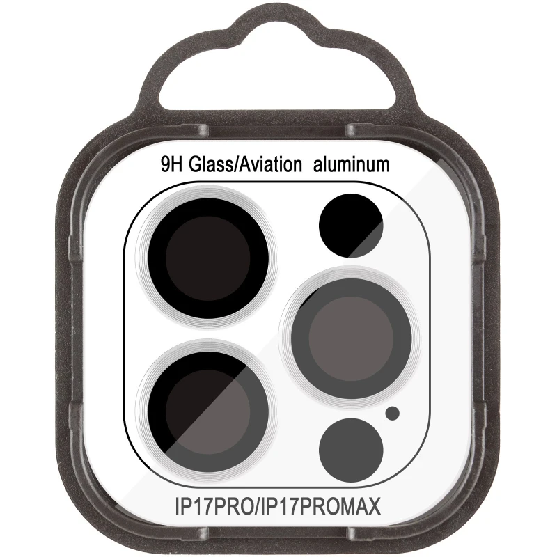 Металеве захисне скло на камеру на Apple iPhone 17 Pro (6.3") – Срібний / Silver. Фото 4 з 12
