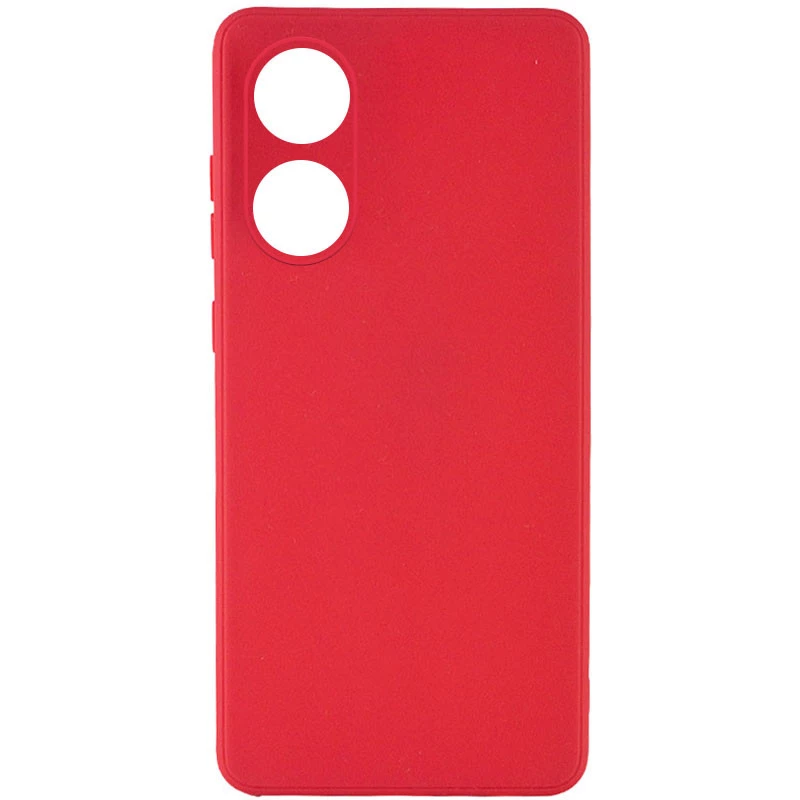 

Цветной силиконовый чехол с защитой камеры для Oppo A78 4G (Красный / Red), Червоний / red
