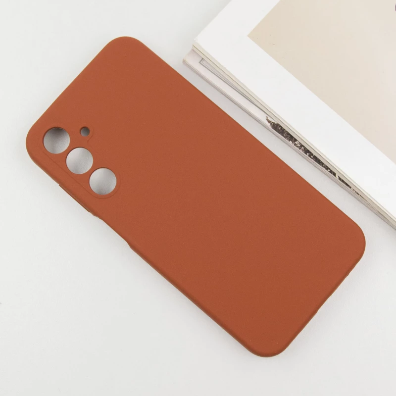 Чохол Silicone Case Lakshmi Plus з закритою камерою на Samsung Galaxy M35 – Коричневий / Brown. Фото 4 з 7