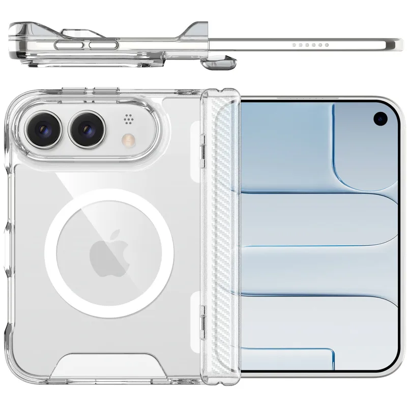 Чохол TPU Space Case with Magnetic Fit для Apple iPhone Duo (5.4/7.6") – Прозорий. Фото 6 з 6