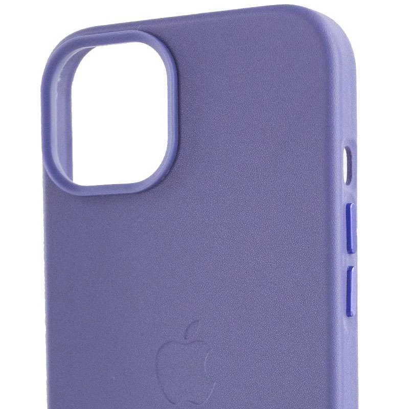 Кожаный чехол Leather Case с MagSafe для Apple iPhone 14 (6.1") – Violet. Фото 7 из 9