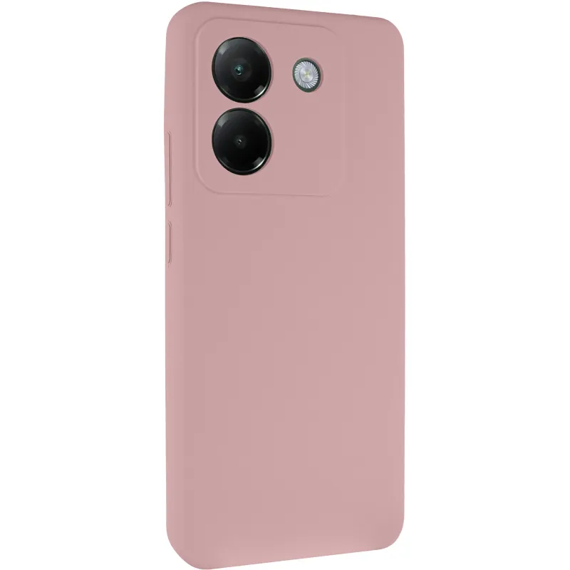 Чехол Silicone Case Lakshmi Premium з закритою камерою на Xiaomi Poco M7 pro 5G – Розовый / Pink Sand. Фото 1 из 8