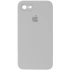 Чехол Silicone Case Square с защитой камеры для Apple iPhone 6/6s (4.7") – Серый / Light Grey. Фото 1 из 1