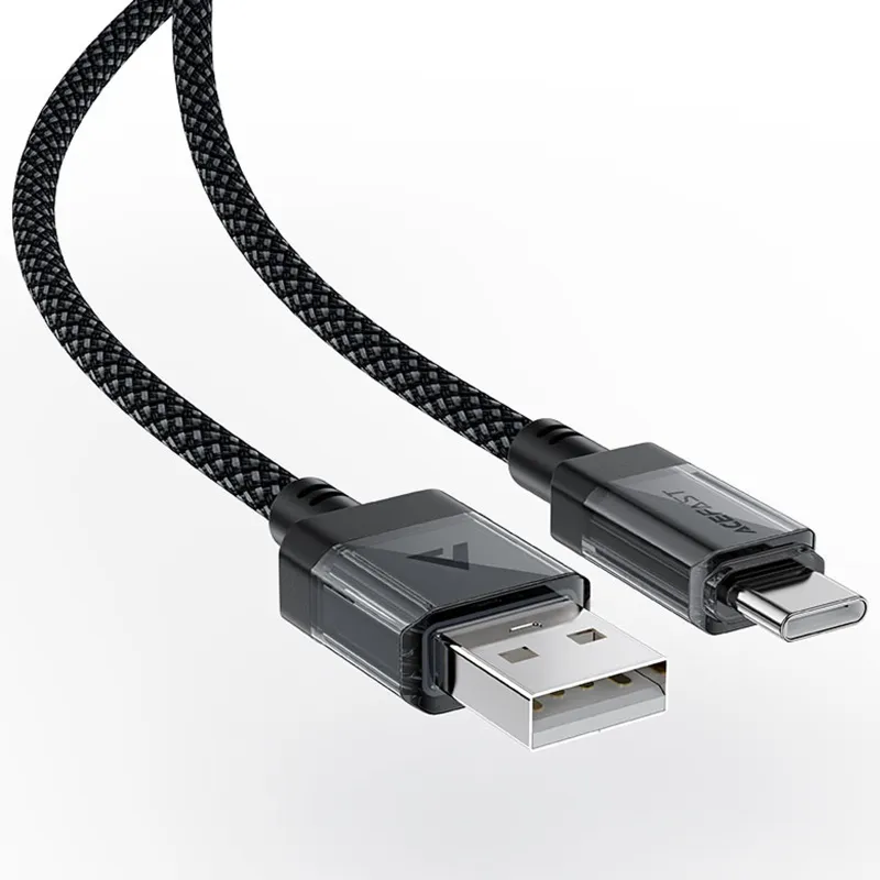 Дата кабель Acefast C12-04 USB to Type-C 3A (1.2m) – Black. Фото 3 из 5