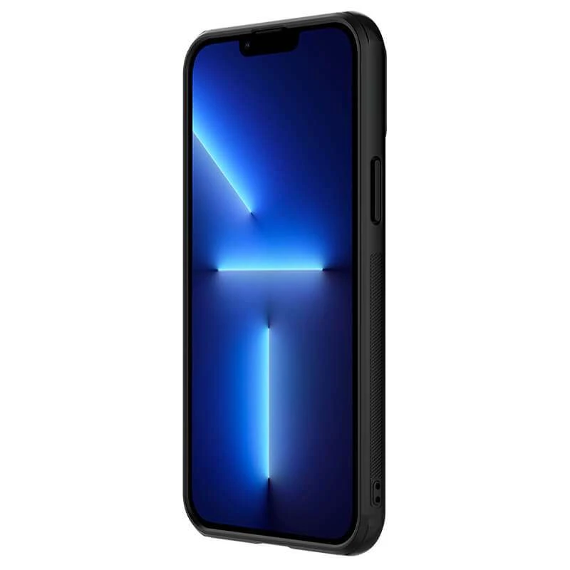 Кожаная накладка Nillkin со шторкой для камеры для Apple iPhone 13 Pro Max (6.7") – Черный / Black. Фото 4 из 5