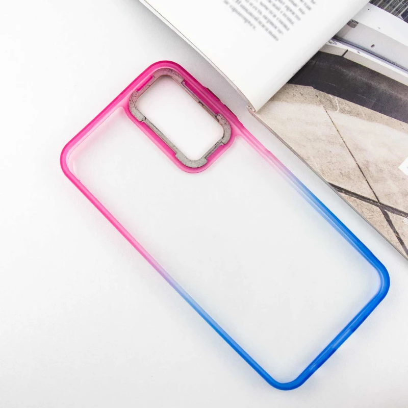 Силіконовий чохол фреш на Samsung Galaxy A24 4G – Синій / Рожевий. Фото 6 з 9