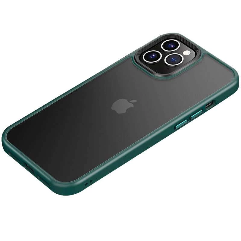 

TPU+PC с металлическими кнопками для Apple iPhone 11 Pro Max (6.5") (Зеленый), Зелений