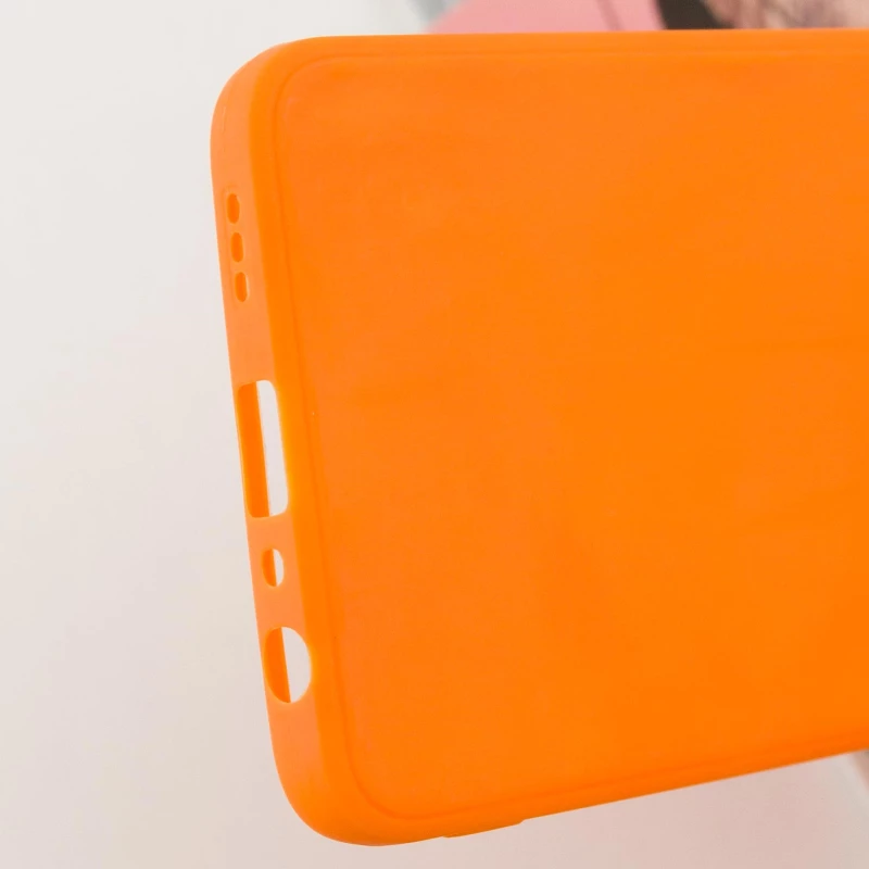 Цветной силиконовый чехол с защитой камеры для Oppo Reno 8T 4G – Оранжевый / Orange. Фото 10 из 10
