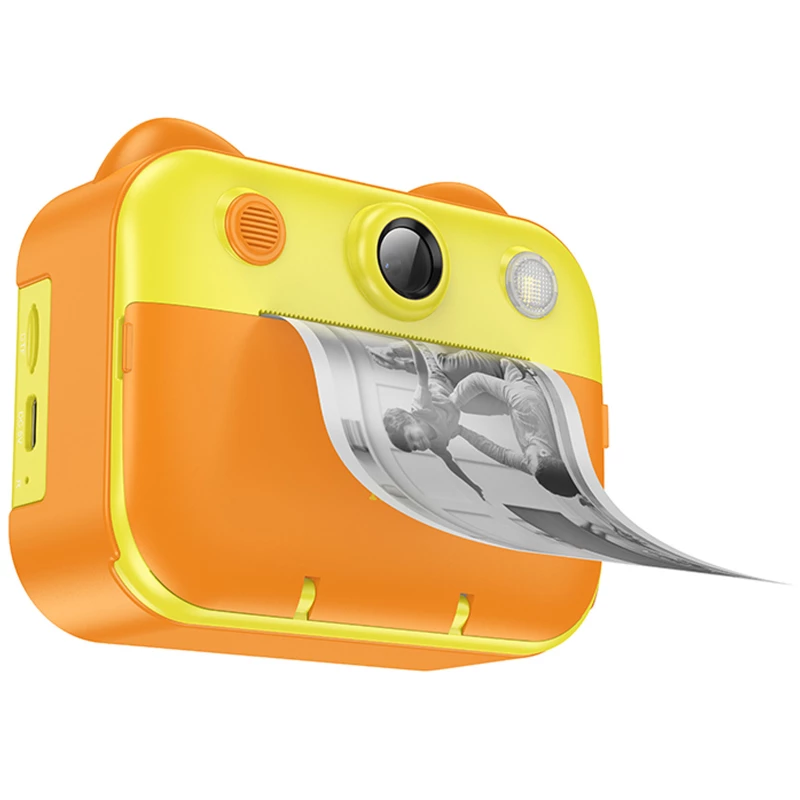 Дитяча фотокамера з моментальним друком Hoco DV204 Dual-camera – Yellow. Фото 6 з 6