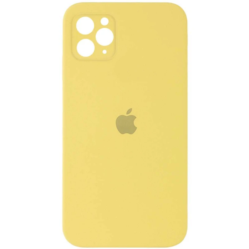 

Чехол Silicone Case Square с защитой камеры для Apple iPhone 11 Pro Max (6.5") (Желтый / Canary Yellow), Жовтий / canary yellow