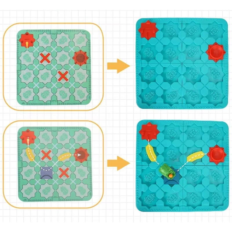 Настільна інтерактивна гра Ummi BS779 Logical Road Builder (Mini) – Green. Фото 6 з 10
