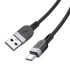 Дата кабель Hoco X109 Energy Silicone USB to Type-C (1m) – Black. Фото 4 з 5