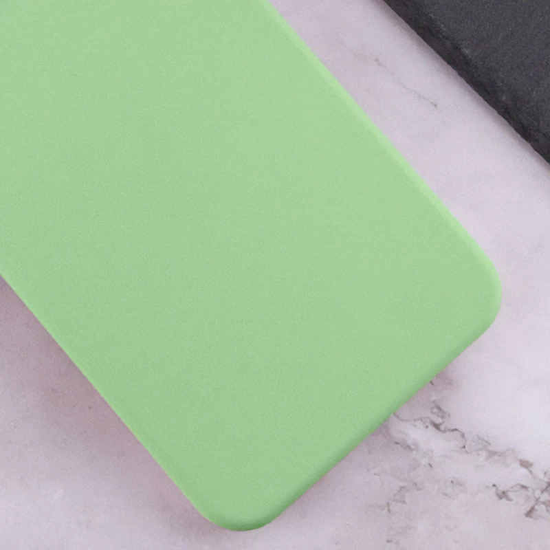 Кольоровий силіконовий чохол GETMAN із закритою камерою для Xiaomi Redmi 13 4G – Зелений / Pistachio. Фото 2 з 3