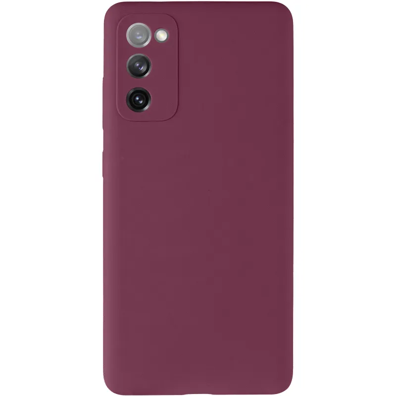 Чохол Silicone Case Lakshmi Premium із закритою камерою для Samsung Galaxy S20 FE – Бордовий / Plum. Фото 3 з 6