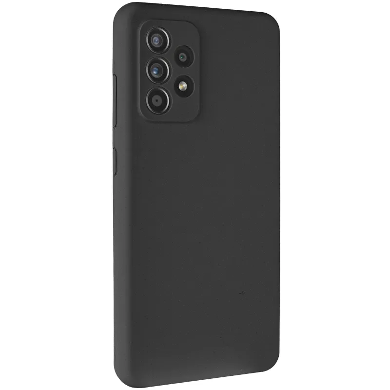 Чехол Silicone Case Lakshmi Premium з закритою камерою на Samsung Galaxy A52 4G / A52 5G – Черный / Black. Фото 2 из 16