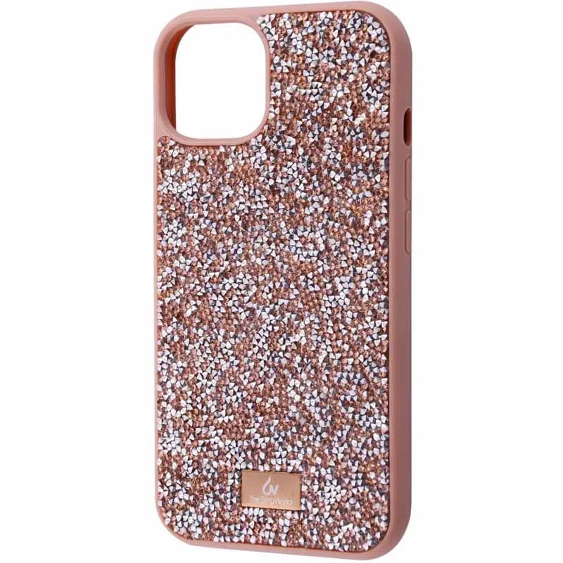 

TPU чехол Bling World Rock Diamond для Apple iPhone 15 (6.1") (Розовый), Рожевий