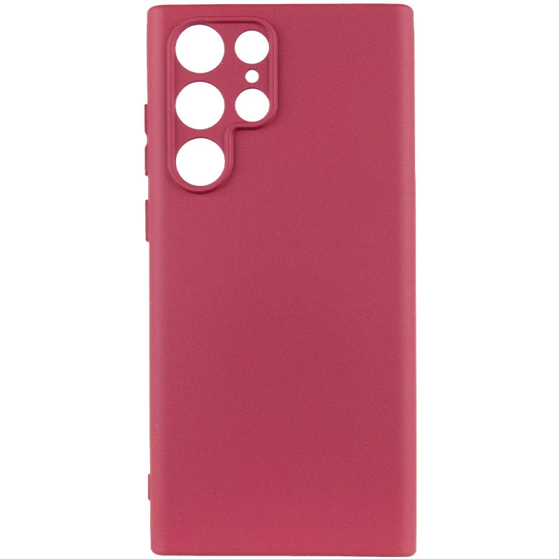 Чохол Silicone Case Lakshmi з закритою камерою на Samsung Galaxy S23 Ultra – Бордовий / Marsala. Фото 5 з 12