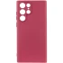 Кольоровий силіконовий чохол GETMAN із закритою камерою для Samsung Galaxy S24 Ultra – Бордовий / Marsala. Фото 2 з 7